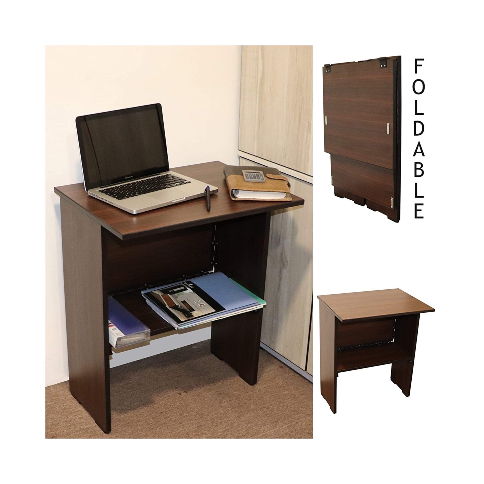 Derry Foldable Table (Walnut)