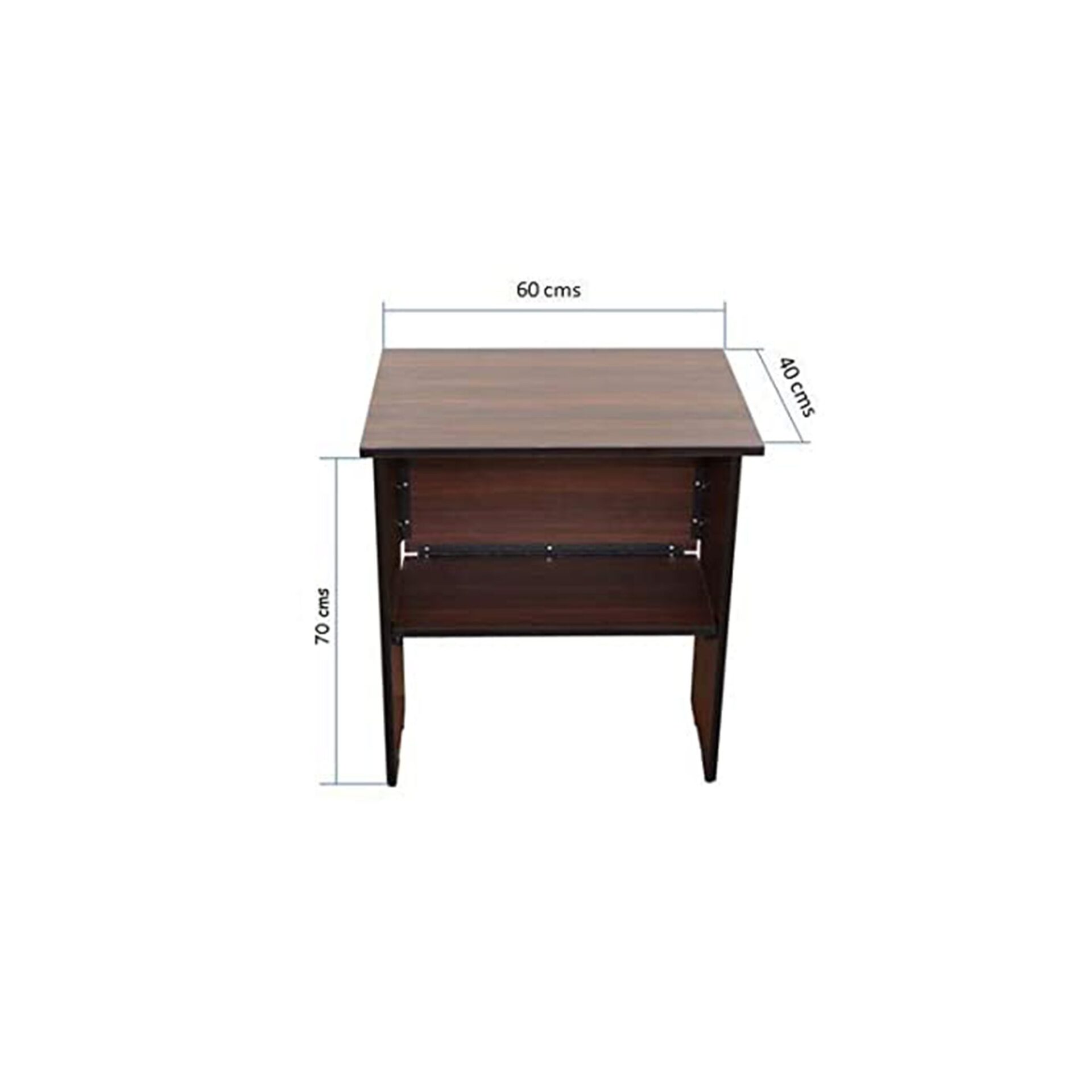 Derry Foldable Table (Walnut) - Image 2