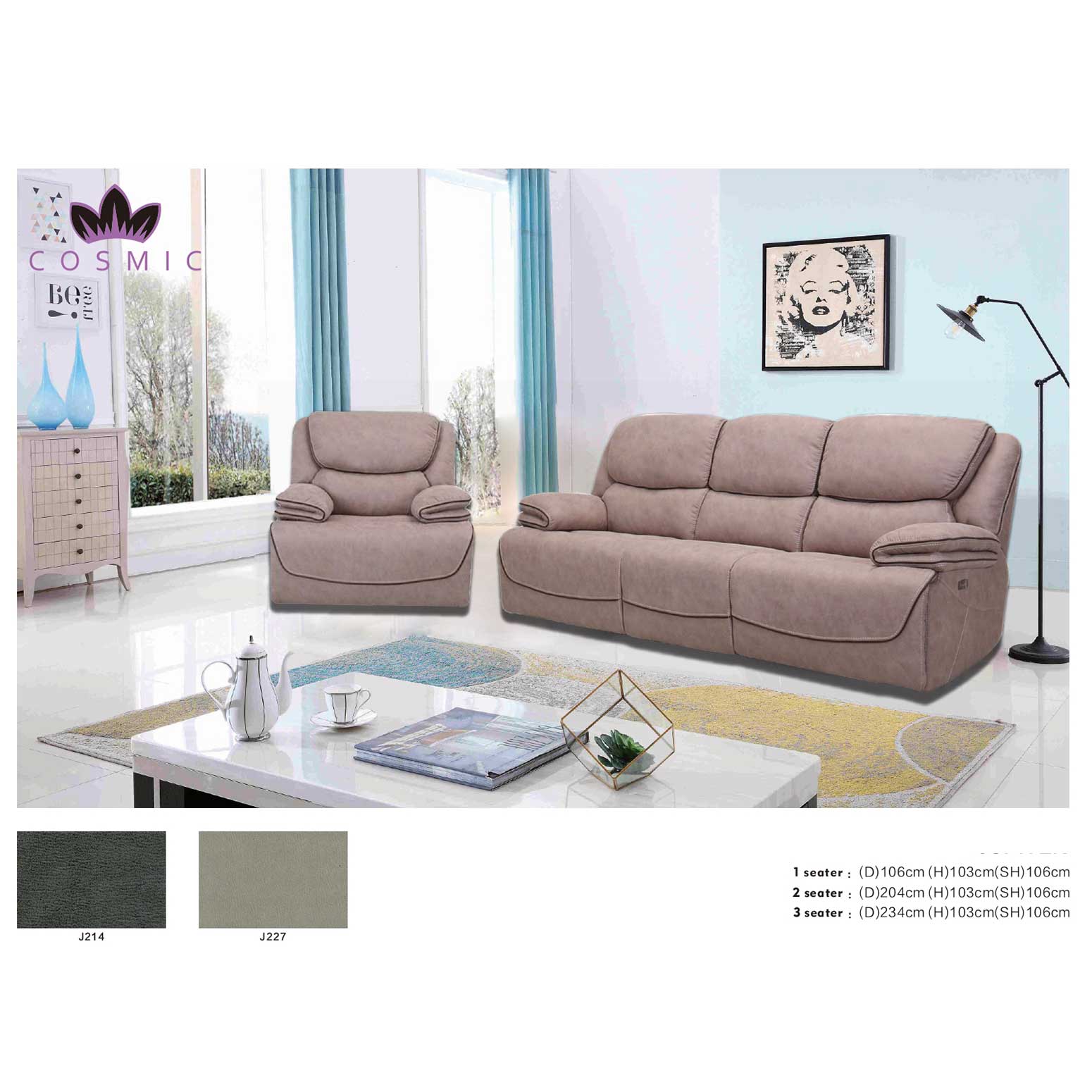Modesto Recliner Sofa